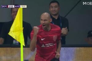 兩分鐘兩球！第71分鐘，費(fèi)利佩單刀破門，蓉城2-0曼谷聯(lián)
