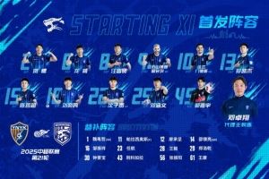 8月15日20:00中超聯賽第21輪 武漢三鎮(zhèn)首發(fā)及替補球員名單出爐