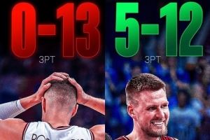 適應(yīng)FIBA三分線！波津前三場(chǎng)三分13中0 今日比賽12中5
