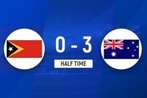 U23亞預(yù)賽：半場(chǎng)-澳大利亞暫3-0東帝汶，澳大利亞輪換7人4分鐘2球
