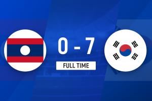 2場(chǎng)進(jìn)12球丟0球！韓國(guó)U23隊(duì)7-0大勝老撾U(xiǎn)23，暫列J組第一