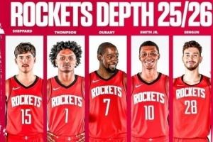 名嘴：謝潑德不適合長時間打控衛(wèi) 火箭可讓KD&申京承擔(dān)些組織任務(wù)