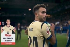 打進(jìn)扳平進(jìn)球，埃里克-加西亞當(dāng)選巴薩3-1客勝奧維耶多全場最佳