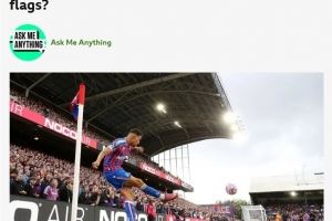 BBC：水晶宮作為上屆足總杯冠軍，本賽季在主場使用三角形角旗