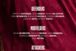 比利時10月大名單：德布勞內(nèi)領(lǐng)銜，多庫、特羅薩德、拉門斯在列