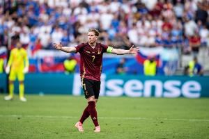 34歲德布勞內(nèi)本屆歐洲世預(yù)賽打進(jìn)6球，僅少于哈蘭德、德佩