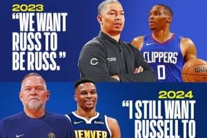 僅差一個助詞??？泰倫-盧、馬龍、克里斯蒂都讓威少做自己