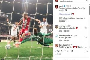 38歲瓦爾迪社媒曬照：花了點(diǎn)時(shí)間，但總算打入克雷莫內(nèi)塞首球了