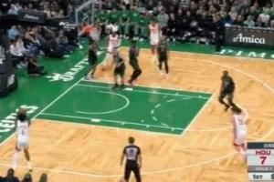 終于來了！阿門命中本賽季個人首記三分 此前10中0！