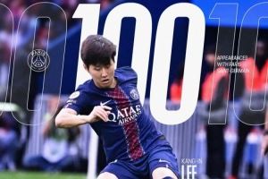 李剛?cè)剩何液芨吲d為巴黎出場100場并幫助球隊，每場聯(lián)賽都很重要