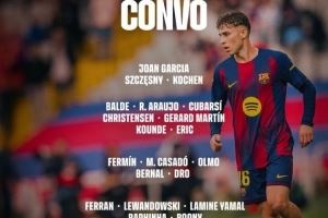 巴薩vs畢巴名單：霍安·加西亞、拉菲尼亞回歸 拉什福德流感缺陣