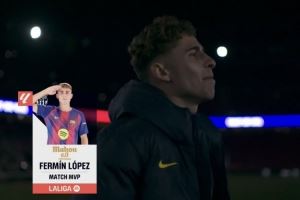 1球1關(guān)鍵傳球+3造犯規(guī)！官方：費(fèi)爾明當(dāng)選巴薩vs畢巴全場MVP